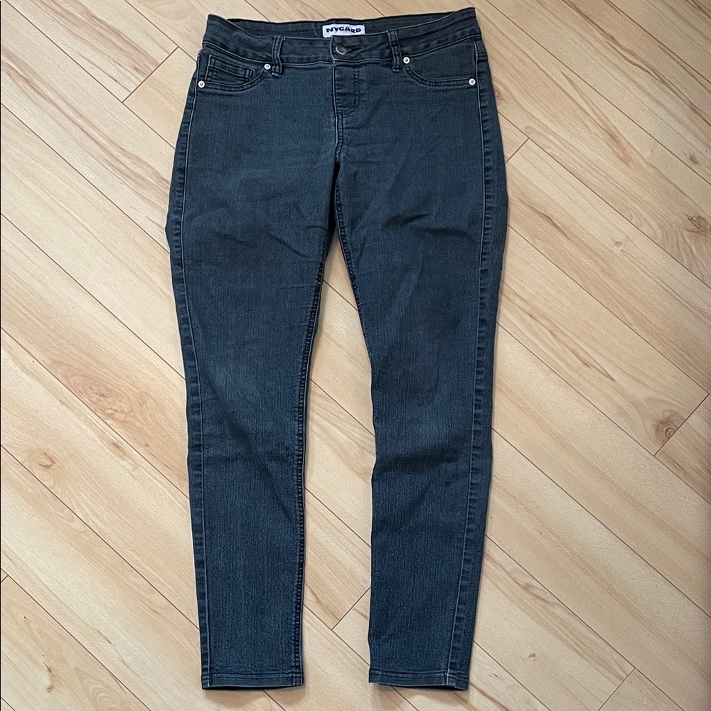Peter Nygard Sz 8 Women's Charcoal Stretch Skinny Jeggings